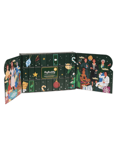myBuddy Adventskalender 2026 BIO-VEGAN, geoeffnete Verpackung, freigestellt