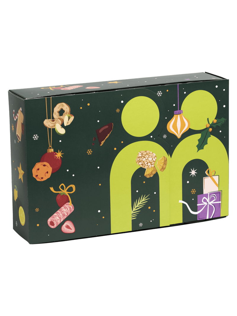 myBuddy Adventskalender 2026 BIO-VEGAN, Verpackung ohne Schuber, Vorderseite, freigestellt