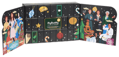 myBuddy Adventskalender 2026 CLASSIC, geoeffneter Kalender freigestellt, breiter Zuschnitt